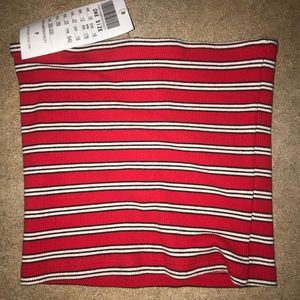 red brandy melville tube top